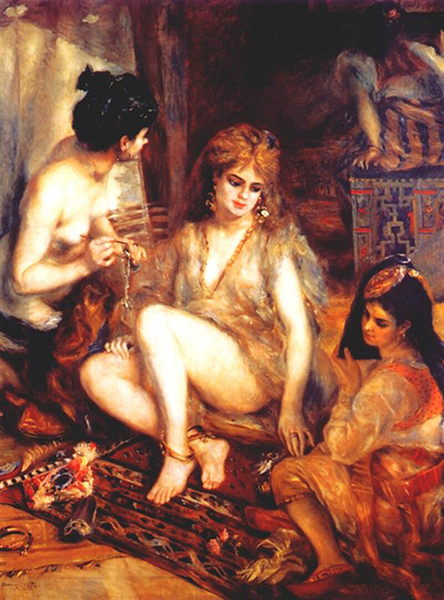 The Harem Parisian Women Dressed as Algerians Pierre-Auguste Renoir